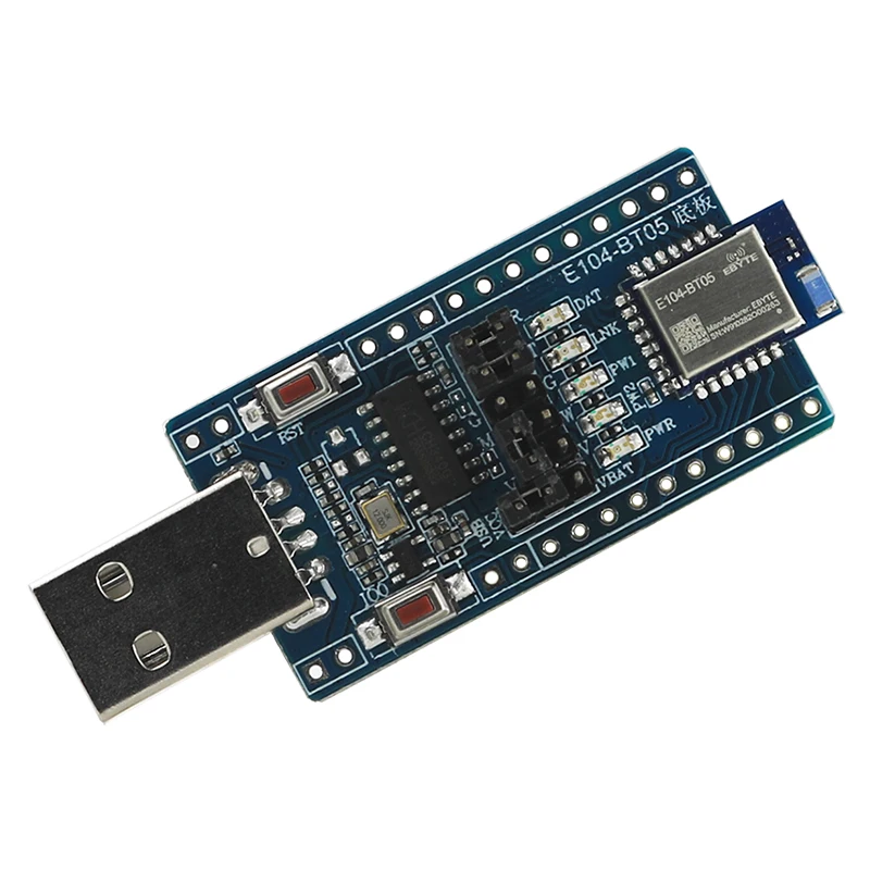 TLSR8266 Bluetooth Wireless Module Test Board 2.4Ghz 8dBm Ebyte SMD IO Port Serial Data PCB Antenna Cojxu E104-BT05-TB
