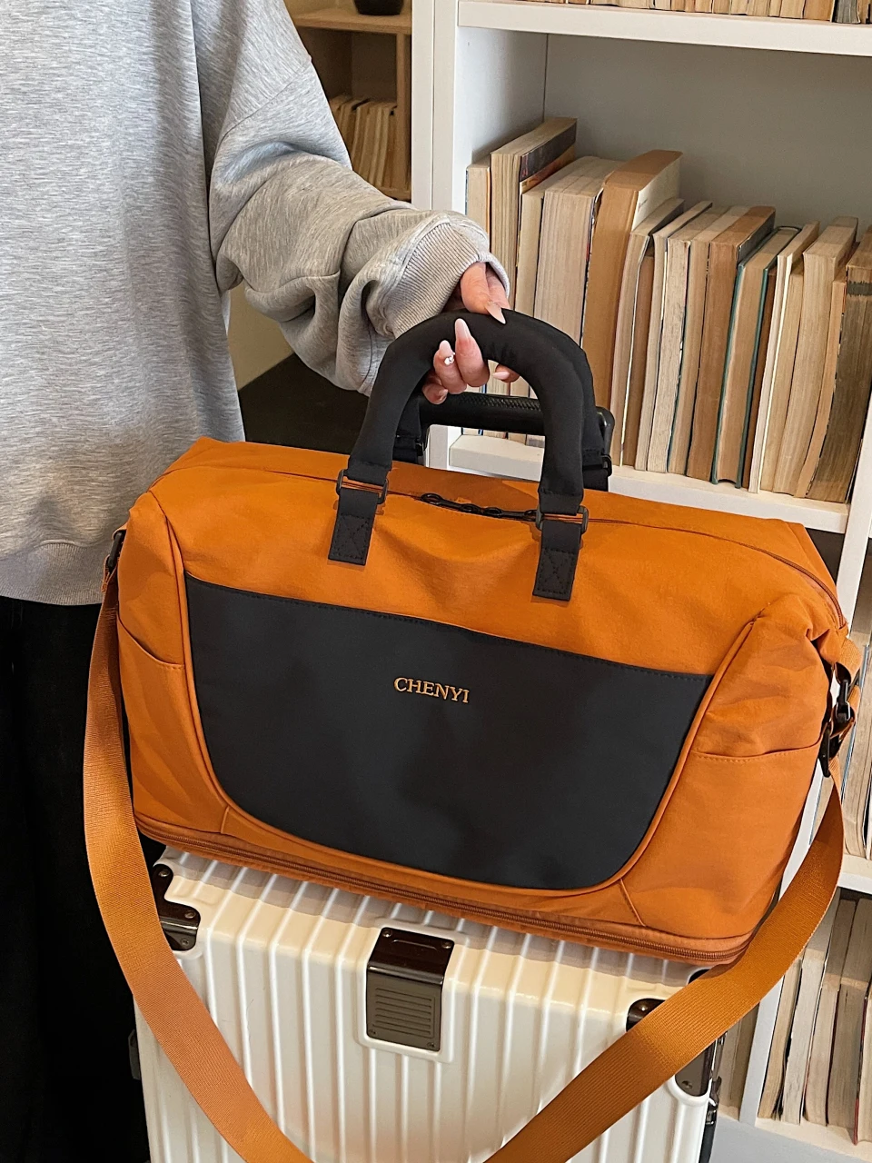 大容量軽量トラベルバッグポータブルスポーツフィットネスバッグ女性用アウトドア旅行ハンドバッグ収納バッグオックスフォード布