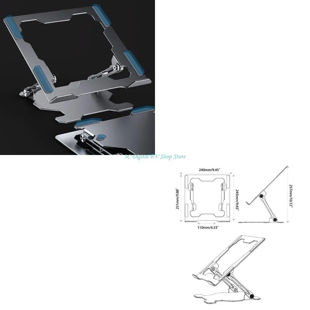 

E74D Adjustable Laptop Stand Portable Computer Stand Riser Multi-Angle Desk Stand