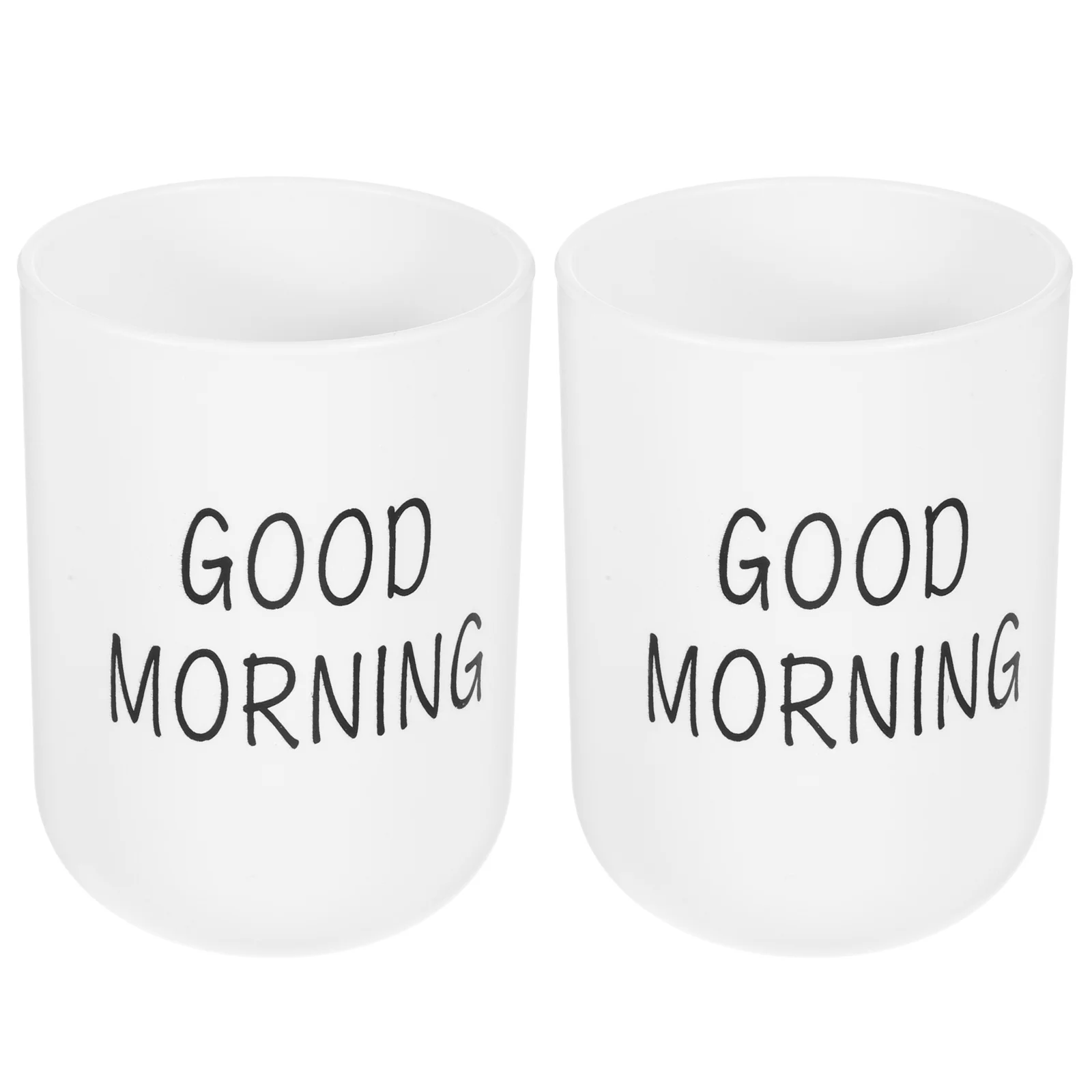 2 قطعة أكواب فرشاة الأسنان مادة البولي بروبيلين حامل بهلوان الحمام كوب للشرب قابل لإعادة الاستخدام لتخزين غسول الفم للمطبخ بلمسة نهائية ناعمة