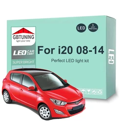 9Pcs Canbus LED Interior Light Bulb Kit For Hyundai i20 2008 2009 2010 2011 2012 2013 2014 Car Indoor Reading Dome Trunk Lamp