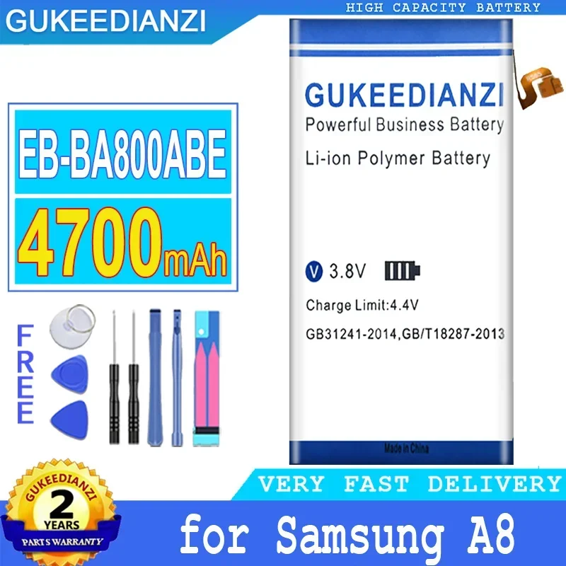 

Bateria Rechargeable Mobile Phone Batteries 4700mAh For Samsung GALAXY A8 A8000 A800F A800S A800YZ Cell Phone Portable Battery