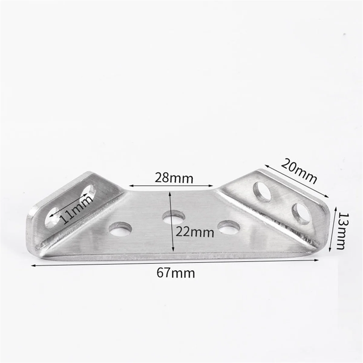 A53I Stainless Steel Furniture Corner Connector, 30Pcs Metal Angle Brackets for Wood Furniture with Nails Screwdriver