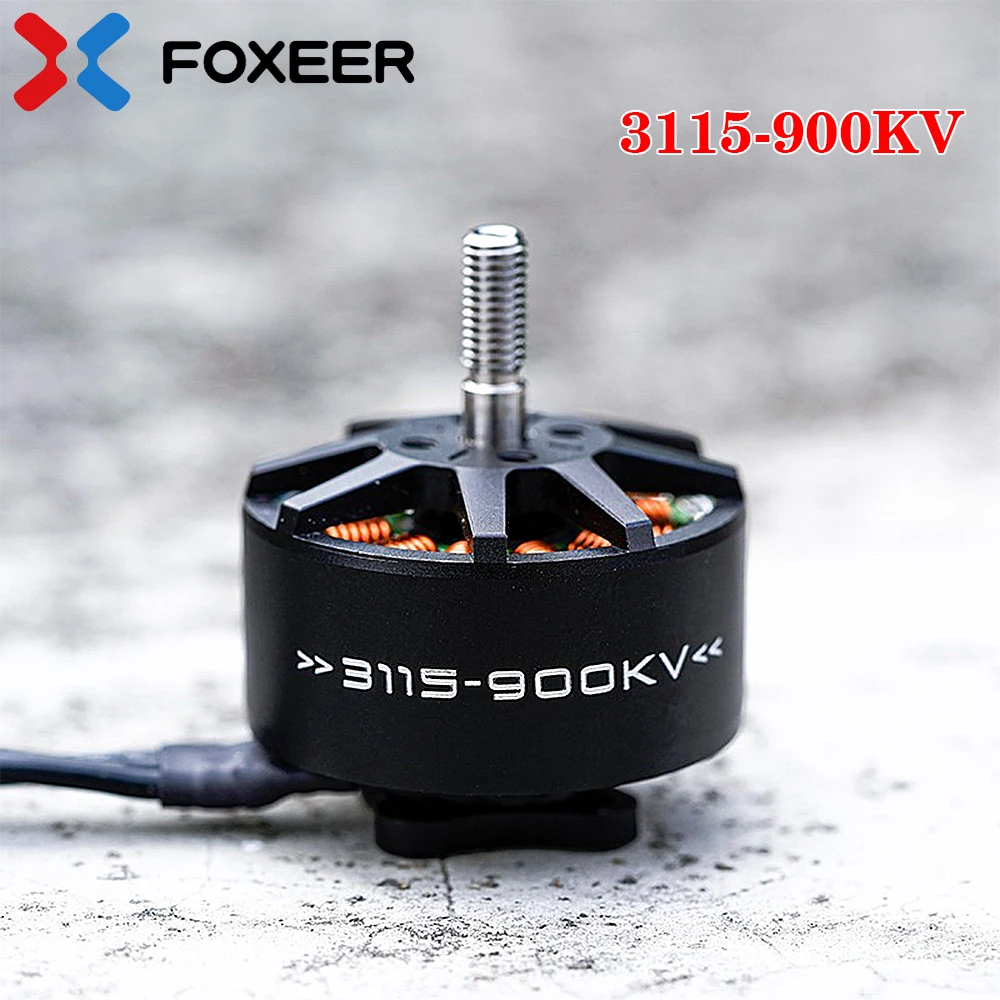 

FOXEER Black Hornet 3115 900KV бесщеточный двигатель 4-6S LIPO для радиоуправляемого FPV фристайла 8 дюймов 9 дюймов 10 дюймов длинный радиус дрона DIY части