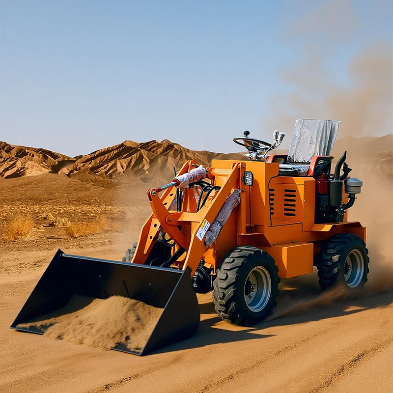 Spot Goods 4x4 Electric Wheel Loader Small Front End Loader Mini Loaders for Sale