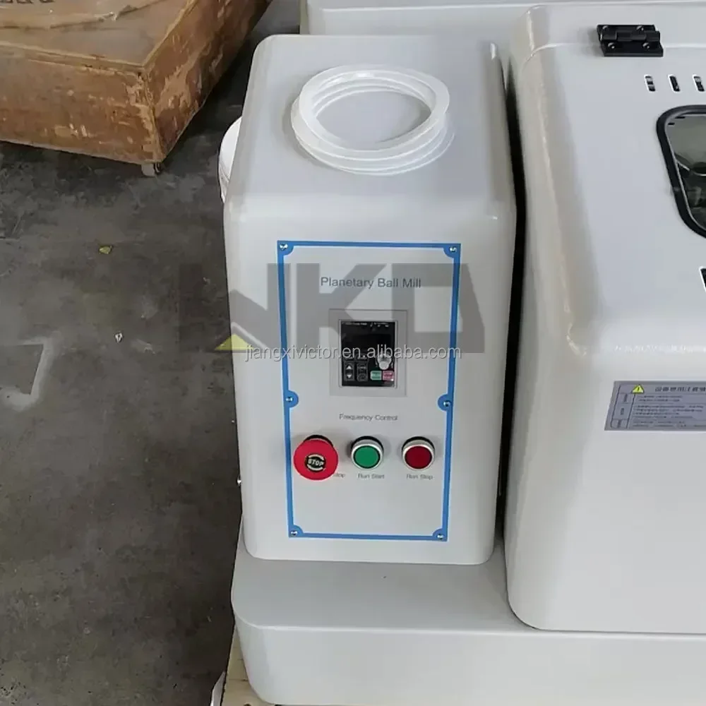 0.2 0.4 1 2 4L Lab Mini Planetary Type Benchtop Ball Mill for Micro Powder Grinding with Alumina Zirconia Grinding Jar Balls
