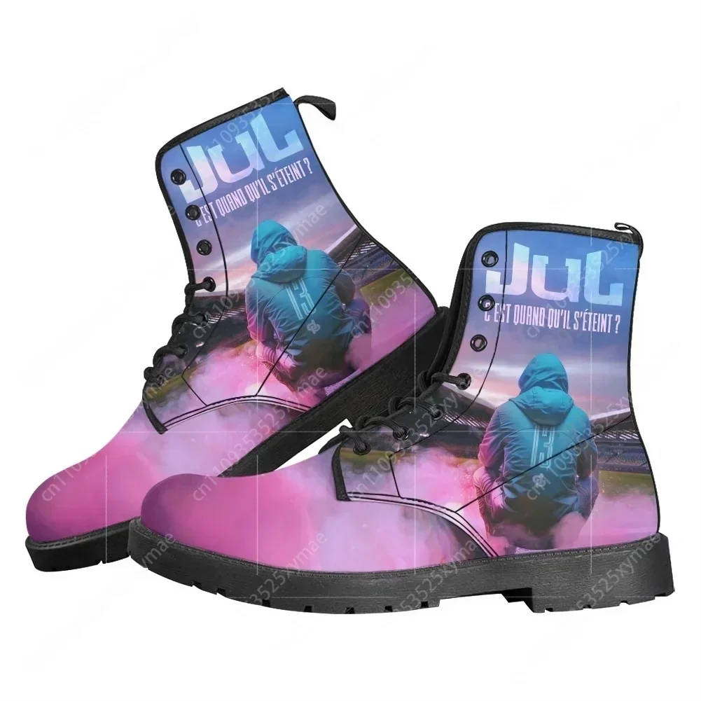 Rapper JUL C'est Pas Des Lol Julien Mari Boots Mens Womens Teenager Shoes Casual Boot Outdoor High Quality Couple Customize Shoe