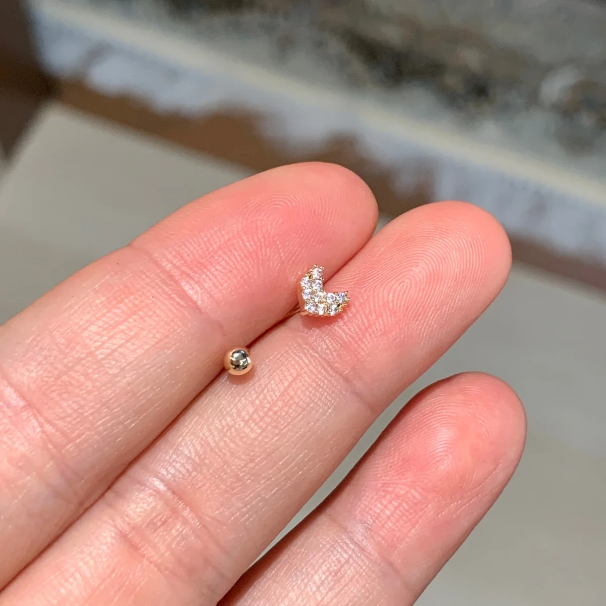 1-piece set of light luxury retro style love arrow geometric C-shaped puncture nose ring women's screw buckle nose ring new styl