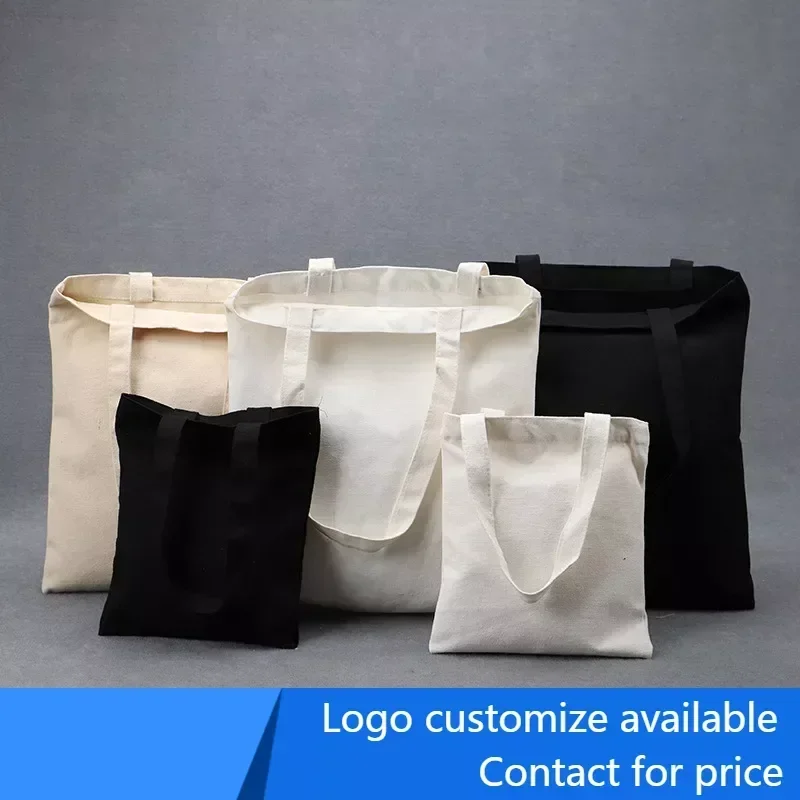 5 pcs Reusable Shopping Bag Large Folding Tote Unisex Blank DIY Original Design Eco Bag Foldable Cotton Bags Canvas Handbag