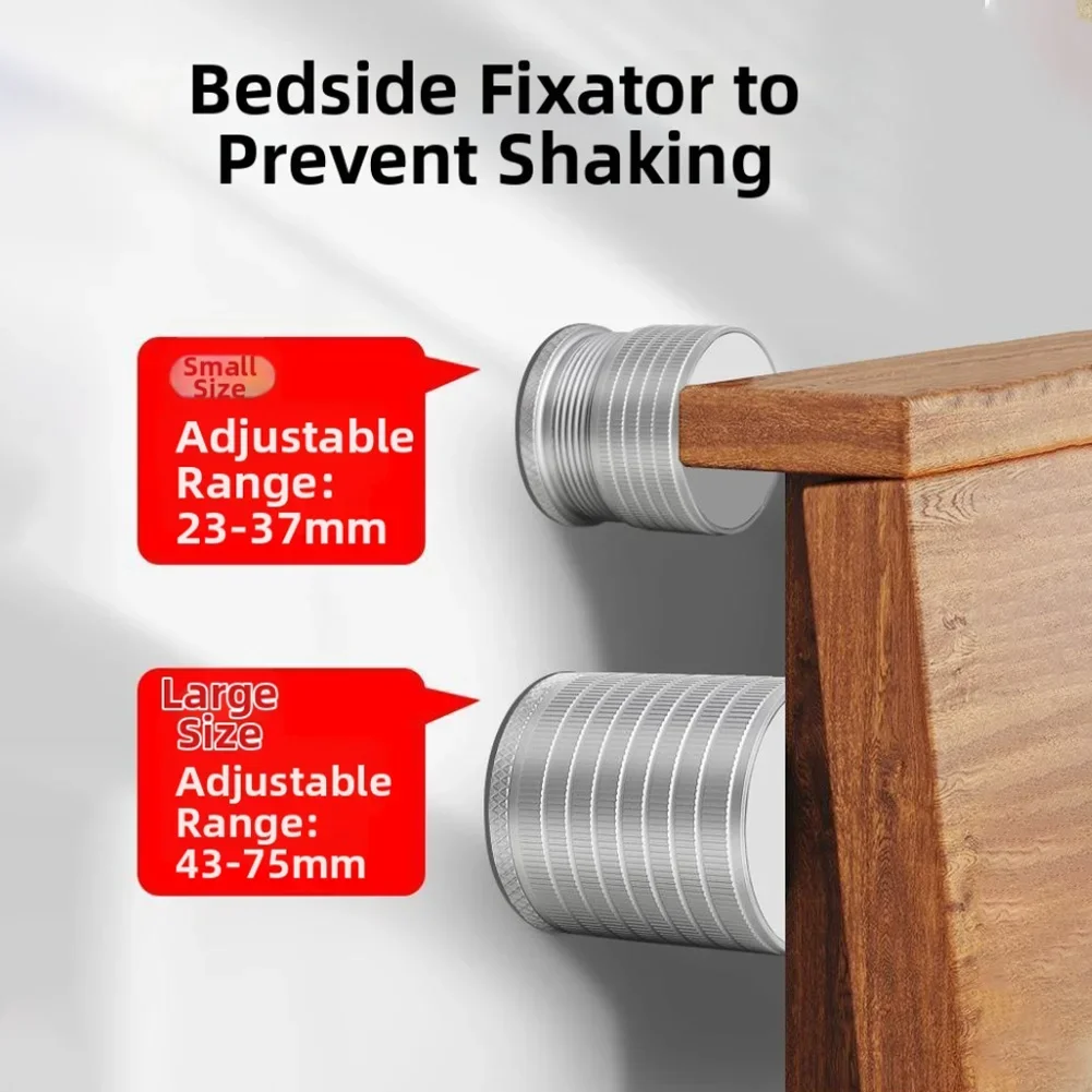 Adjustable Height Risers For Beds And Furniture, Anti-Vibration Support, Aluminum Construction Furniture Gasket Fixator