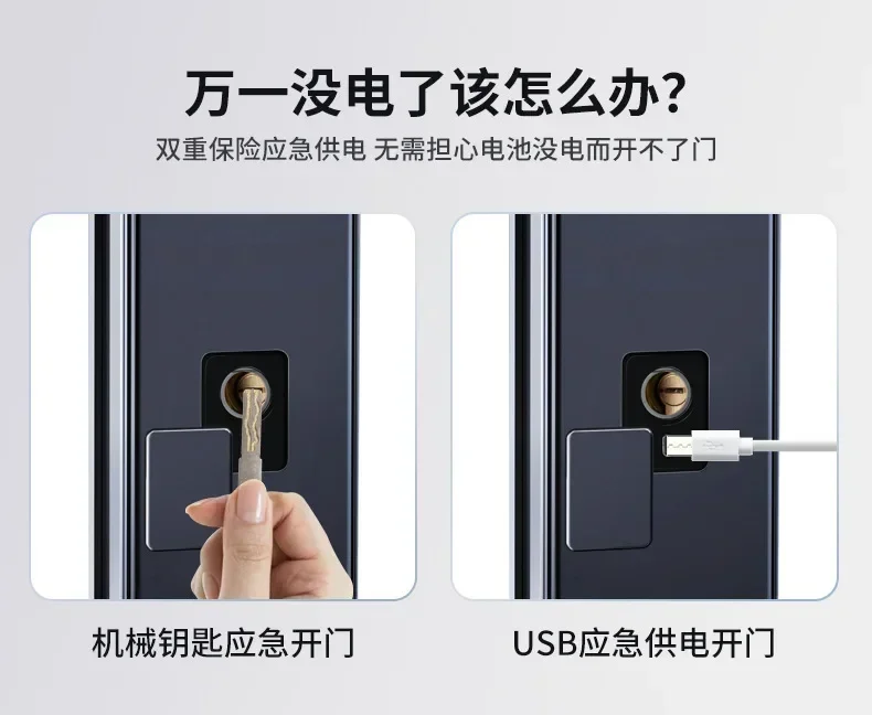 قفل باب منزلي ذكي بكلمة مرور، قفل باب إلكتروني مضاد للسرقة، بصمة عين القطة