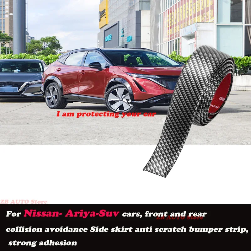 

Strong adhesive bumper strip, front and rear lip side skirts, collision and scratch resistant suitable For Nissan Ariya Suv