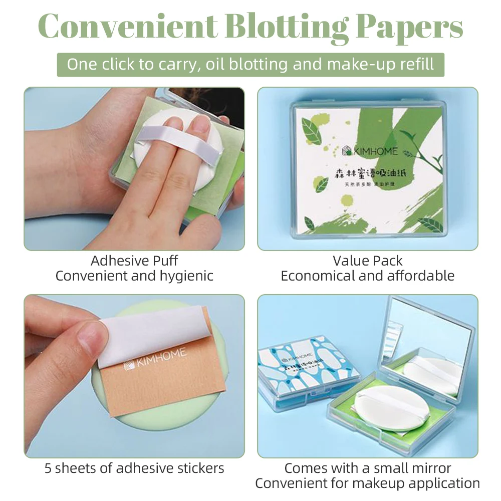 160pcs Protable Face Oil Blotting Paper Matting Face Wipes Facial Cleanser Oil Control Oil-absorbing Face Cleaning Tools New