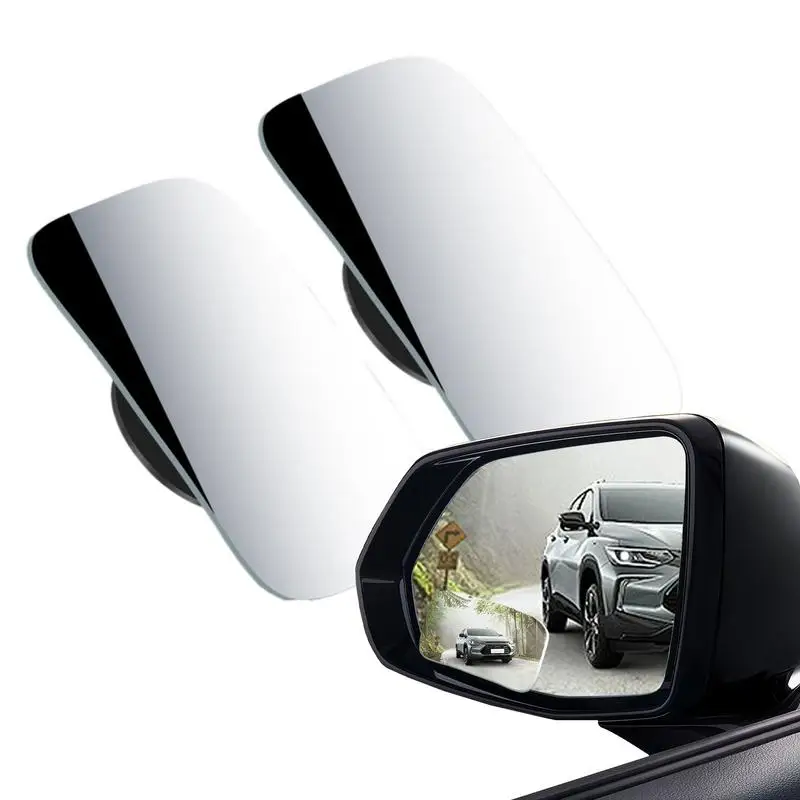 

2pcs Frameless Side View Blindspot Mirror Car Reverse Auxiliary Rearview Mirror Adhesive Blindspot Auxiliary Mirror