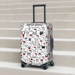 Anime Hello Kitty Y2k Kawaii Suitcase Cover Strectch Business Protection Luggage Supplies Vacation