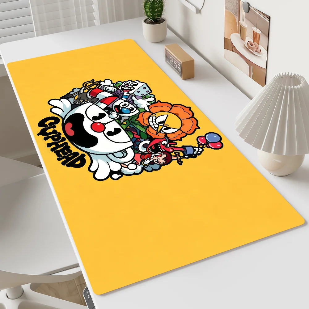 Mouse Pad MousePad Non-slip Lockedge Office Student Running Gaming C-Cuphead Thickened Large Writing Pad Shooting Cushion
