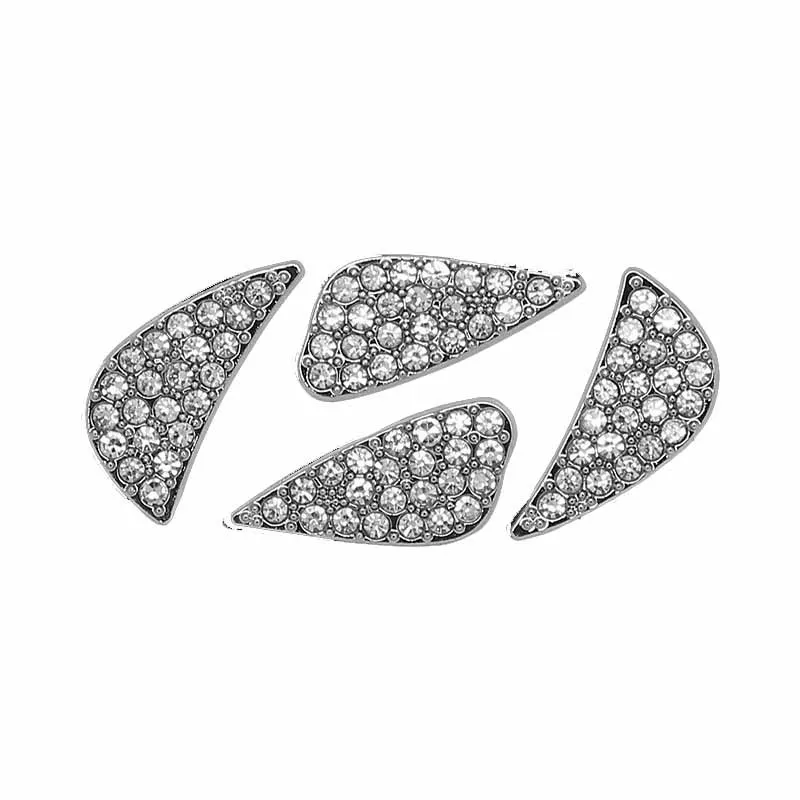 Car interior Car Steering Wheel Logo Crystals Diamond/ Carbon Fiber Decor Cover Sticker For Hyundai i25 i35 Tucson Accent image 4