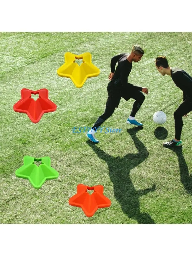 

G6DE 50 шт. тренировочные конусы для футбола, мини-дисковые конусы для ловкости, в форме звезды, тренировочные спортивные в
