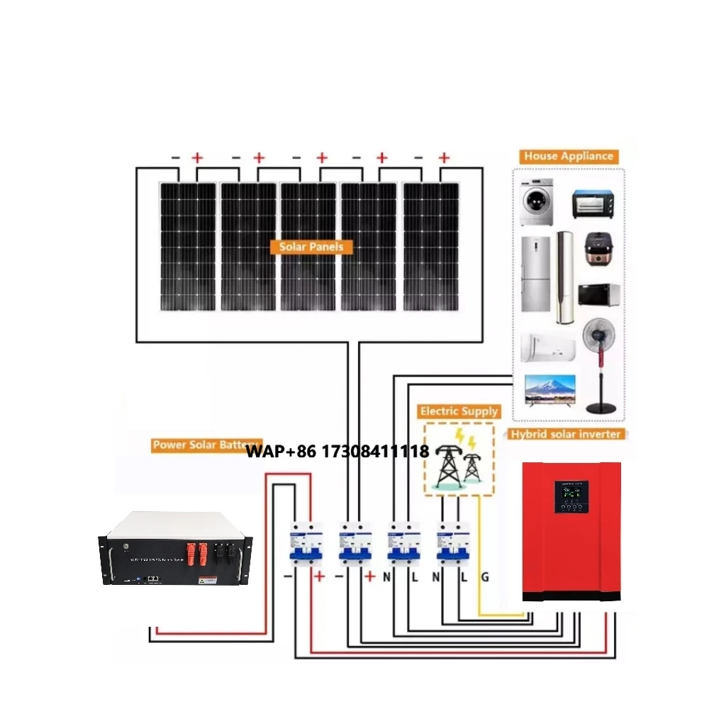 Solar Energy System 5kw for Home 3KW 5KW Off Grid Solar Power System 10000W Home Use Solar Power Energy Storage System