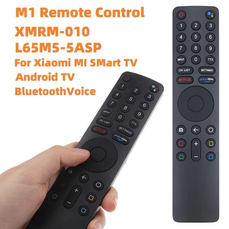 Télécommande Bluetooth sans fil avec laser vocal pour Xiaomi TV 4S Android Smart TV L65M5-5ASP MI erian 32 MI Box et XMRM-010