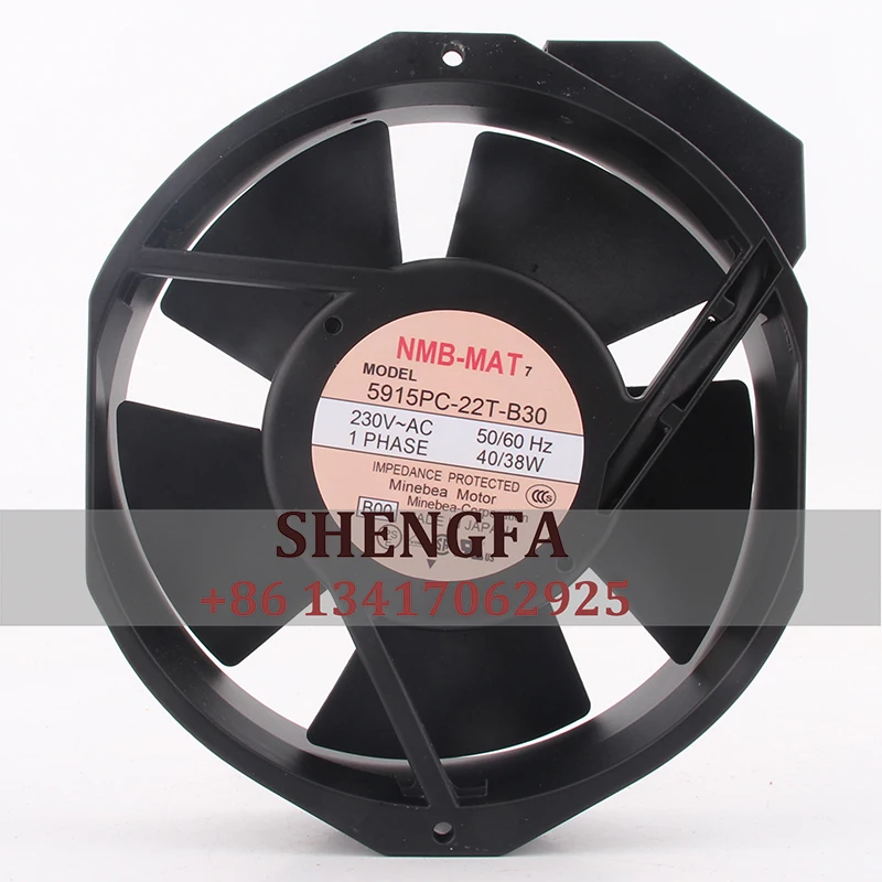 

NMB 5915PC-22T-B30 Case Fan AC220V 40/38w 172*150*38MM 17CM 17238 Axial Inverter Electric Control Cabinet Cooling Fan