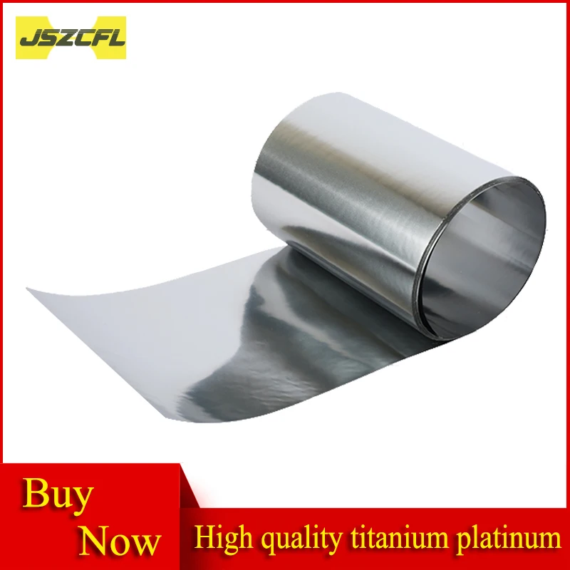 High Purity 99.99% Titanium Ti Foil 0.05mm X 100mm X 1 Meter Medical Titanium Aerospace Machining DIY Material