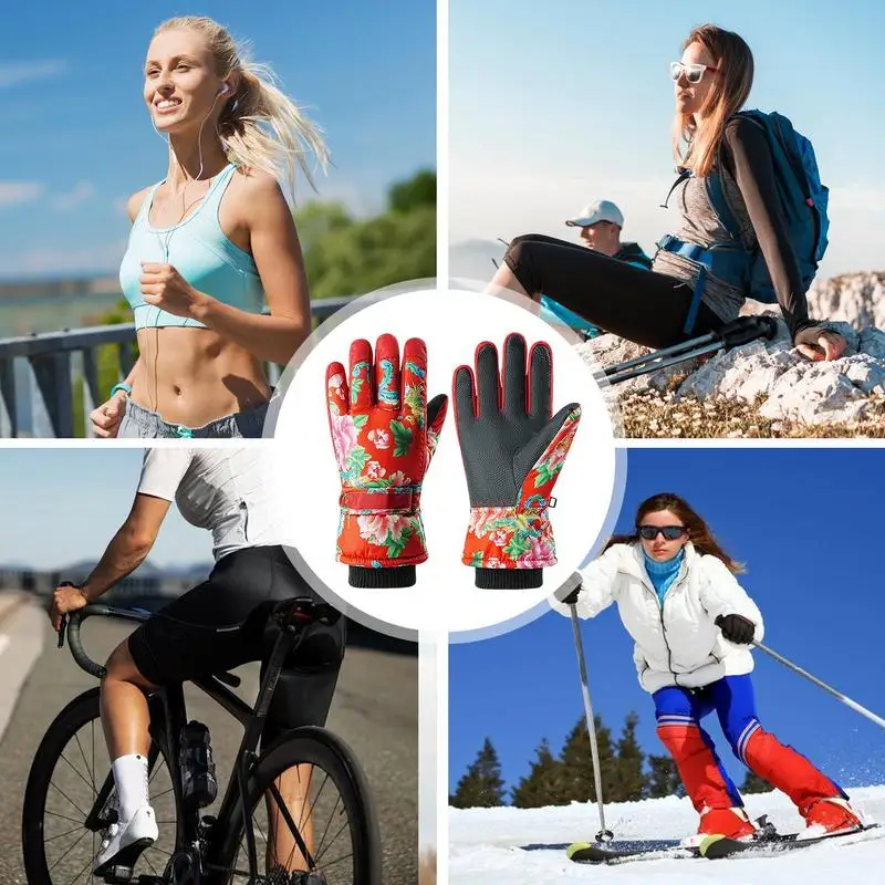 Winter waterdichte skihandschoenen Ski warme handschoenen Sneeuw touchscreen handschoenen Snowboarden Touchscreen Fietsen Warme handschoenen voor fietsen