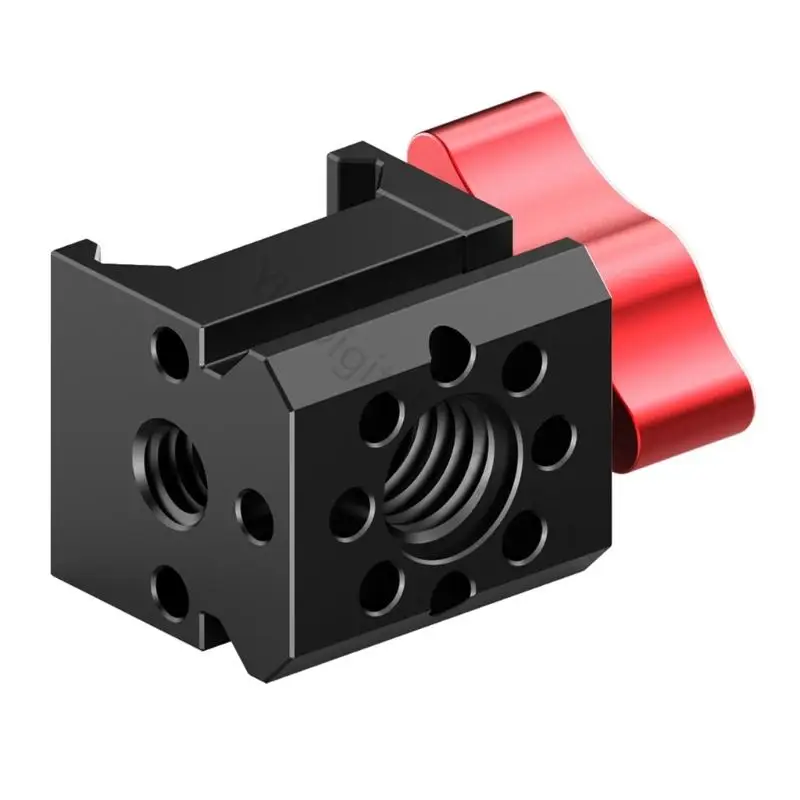 96BA Leichter Gleitklemmenadapter für DSLR-Rig- und Gimbal-Systeme mit mehreren Montagemöglichkeiten und 360°-Drehknopf – Detail 5