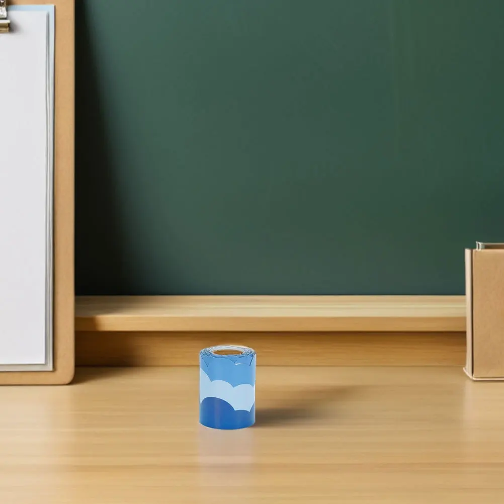 

Bulletin Board Borders 7.5Cm X 15M Blue Trim Self Adhesive Waterproof Display Board Strips For Classroom School Wall