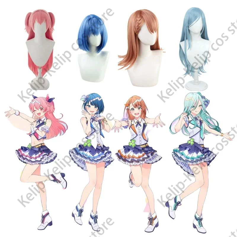 4 Color MORE JUMP Kiritani Haruka Hanasato Minori Momoi Airi Hinomori Shizuku Cosplay Anime Project Sekai Colorful Stage Costume