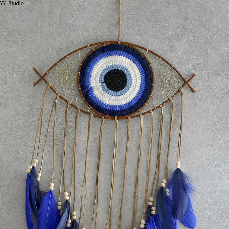 Creative Handmade Devil's Eye Wall Hangings Home Decoration Accessories Living Room Wall Hangings Arts and Crafts Gifts view 4