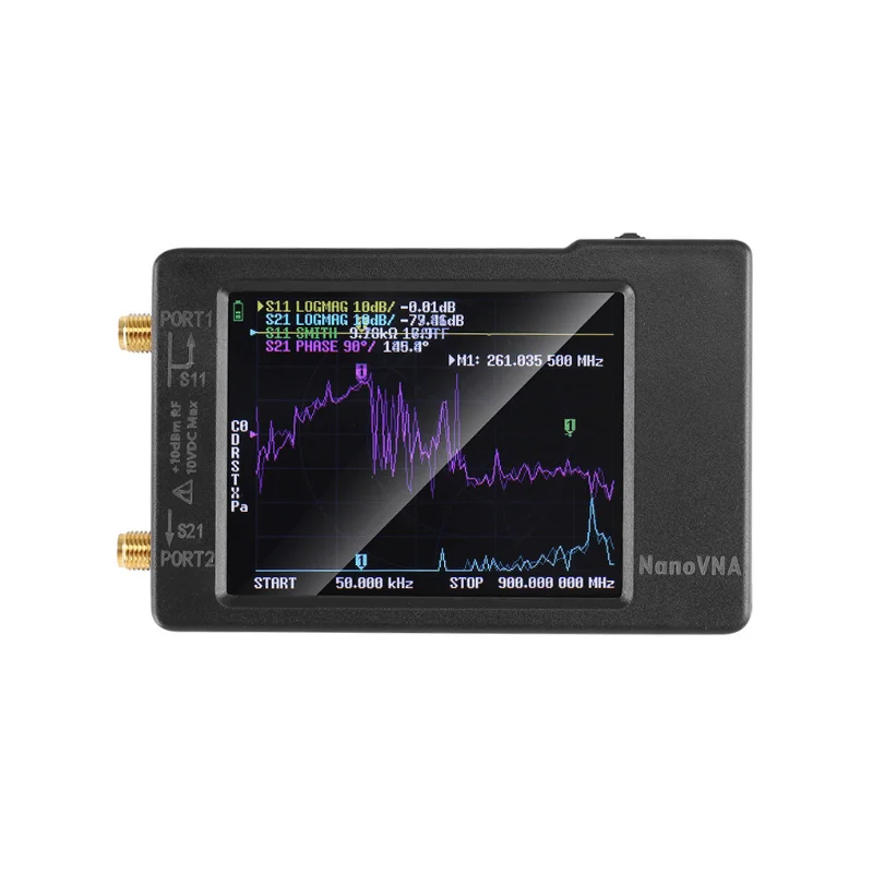 

2.8-Inch vector network analyzer, supports 50KHz-900MHz antenna network analyzer