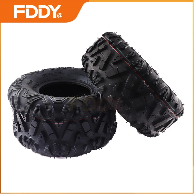 

FDDY 2 PC 8 Inch Off-road Tubeless Tires Front 19x7.00-8 Rear 18x9.50-8 Vacuum Tyre For ATV UTV Quad Go Kart Buggy Utility Cart