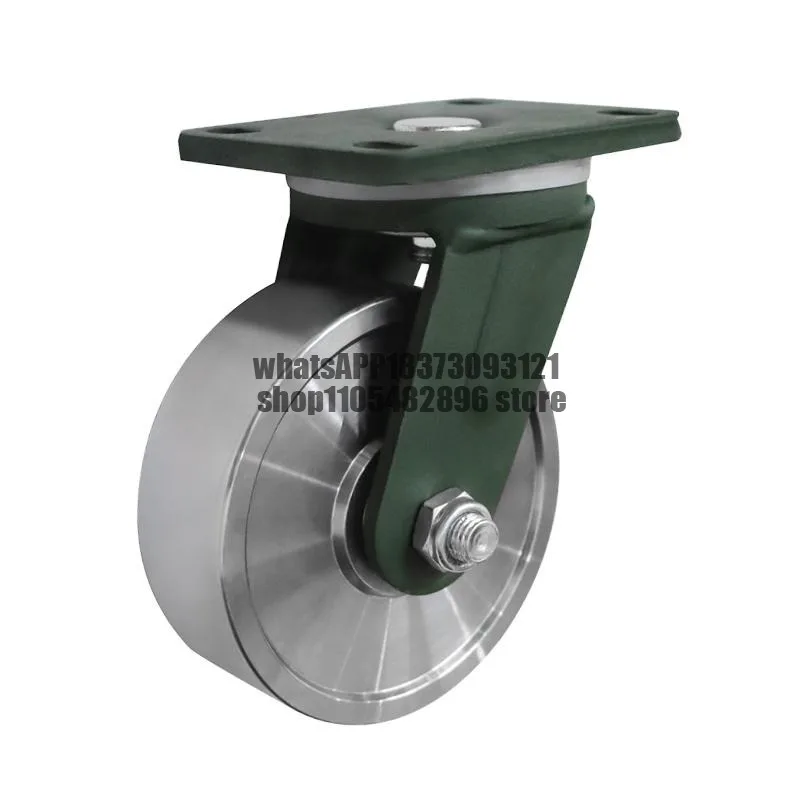 Super heavy duty forged steel wheel wear-resistant universal wheel increased load-bearing 5-7 tons load universal wheel