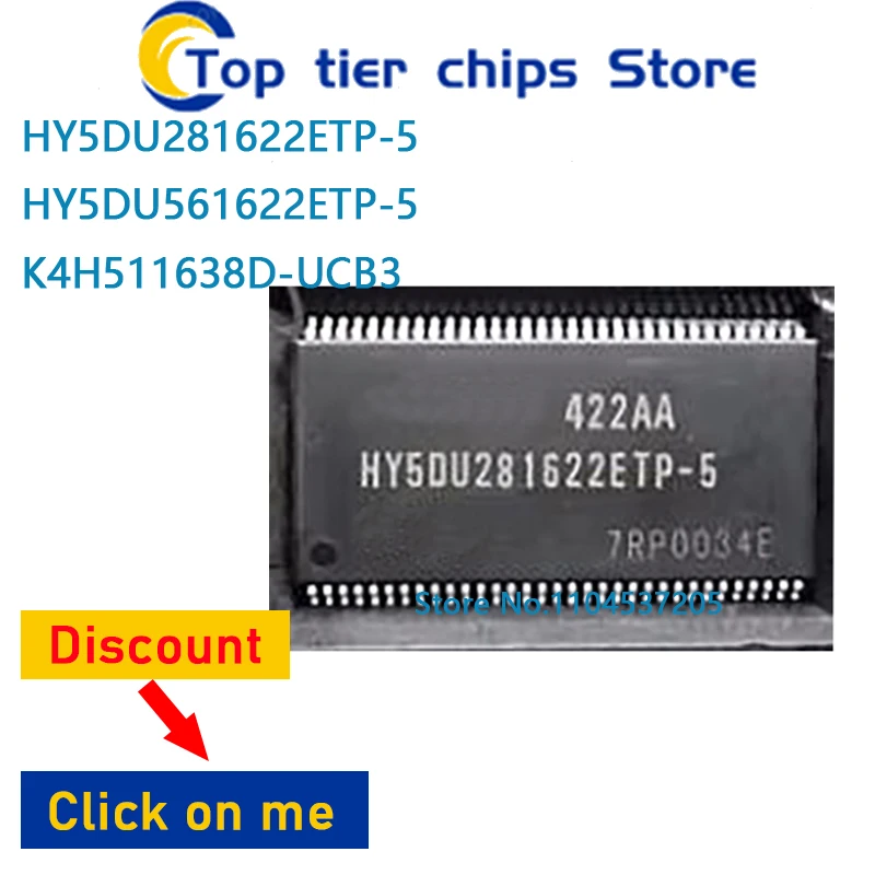 

1 шт./лот HY5DU281622ETP-5 HY5DU561622ETP-5 K4H511638D-UCB3 TSOP 100% НОВЫЙ