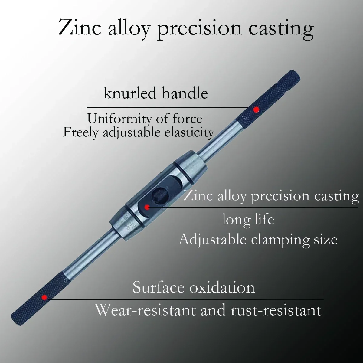 Adjustable Hand Taps Wrench Tools For Mechanic Tapping Winch High Quality Steel Thread Processing Tools CNC Screw Tap M2-M24