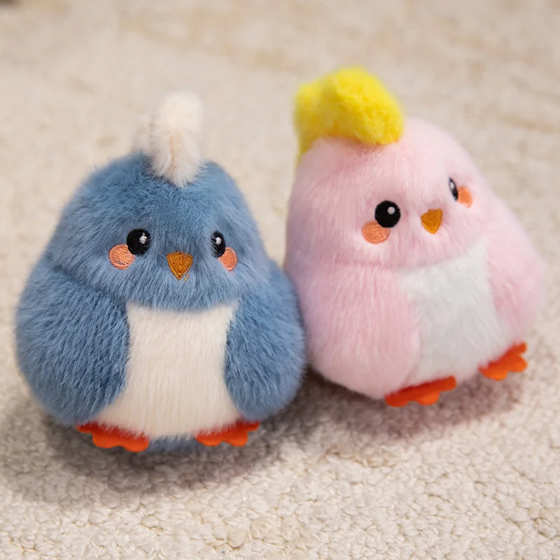 13 سنتيمتر لطيف سبعة ألوان الفرخ أفخم قلادة اللعب لينة محشوة دمية على شكل حيوان فرخ صغير حقيبة سلسلة مفاتيح الديكور الهدايا الصغيرة