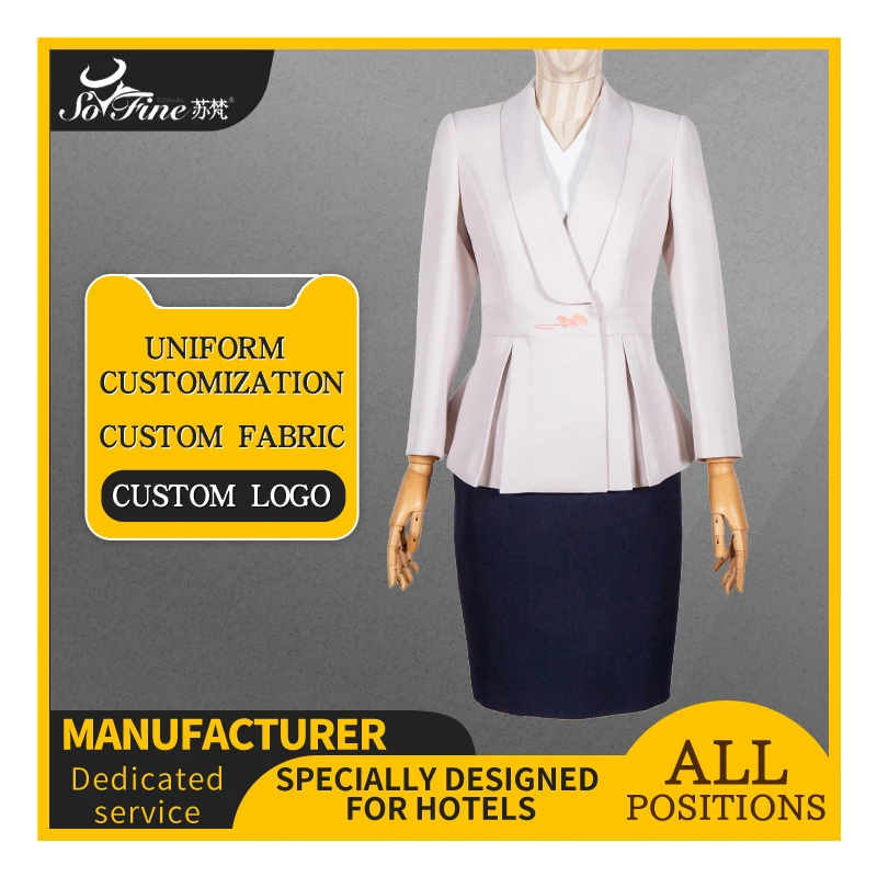 Fortschritt liche Anpassung Hotel Uniform Manager Uniform für Frauen kostenloses Design hohe Qualität