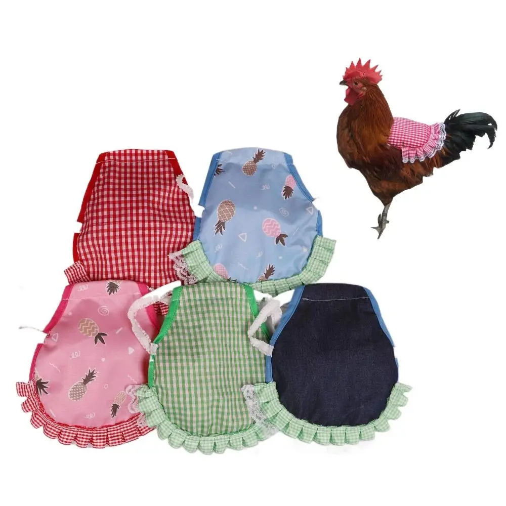 Practical Cloth Chicken Saddle Apron Soft Chicken Harness Vest Hen Back Jacket Adjustable Poultry Apron For Chicken Birds