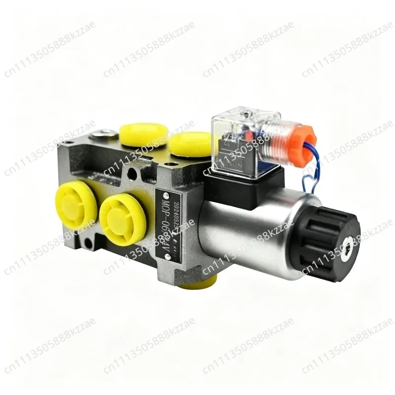 2-Position 6-Port Solenoid Valve - Oil Circuit Expansion & Switch Valve for Log Grabber, Excavator, Winch (Multi-Oil Return)