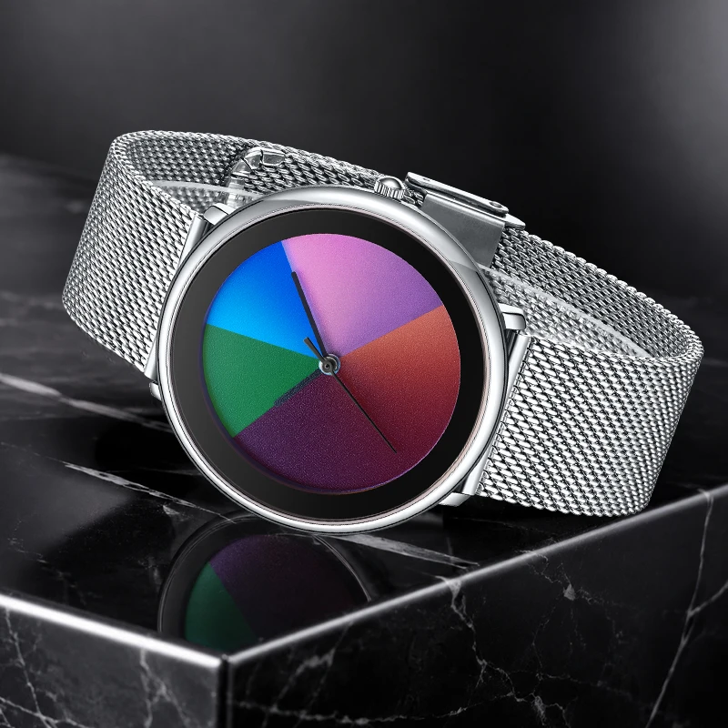 LIGE Retro Elegant Simple Dial Watch Luxury Ultra-Thin Steel Mesh Belt Waterproof Ladies Accessories Fashion Quartz Wristwatches