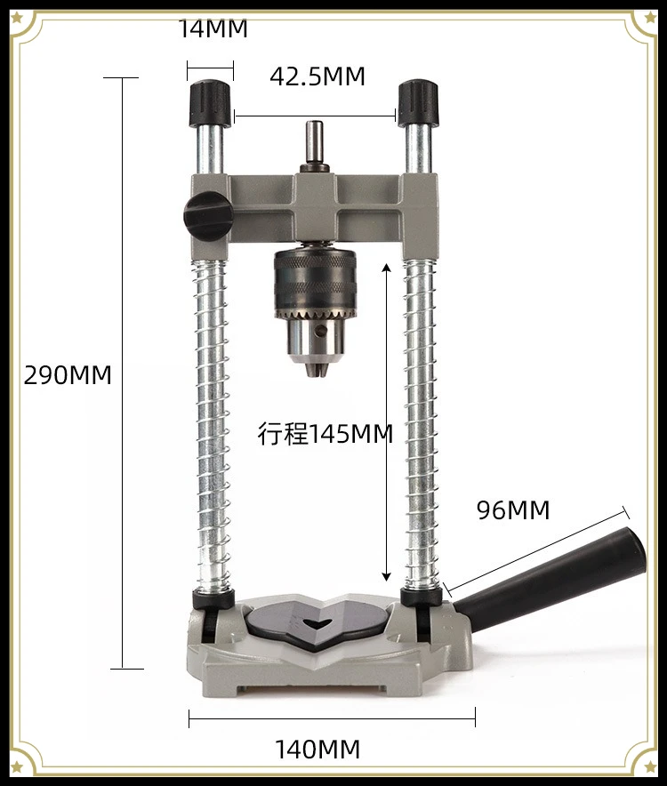 Multifunctional Drill Stand Converts Hand Drill to Bench for Woodworking Home