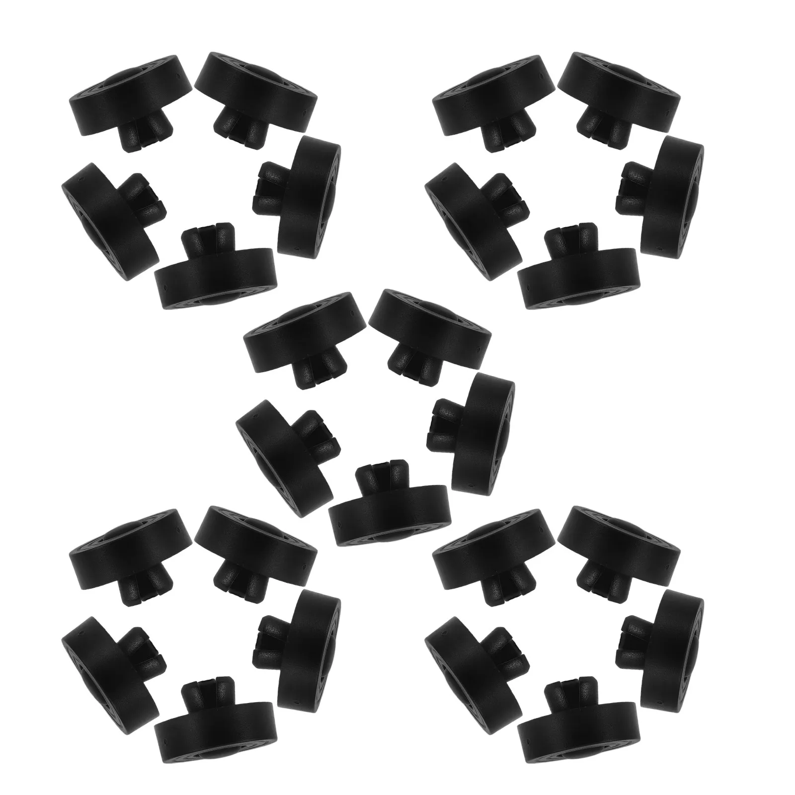 25Pack Computer Case Foot Pads Non Slip Anti Vibration Tower Support Feet for Desktop Chassis Stability Cooling Noise Reduction