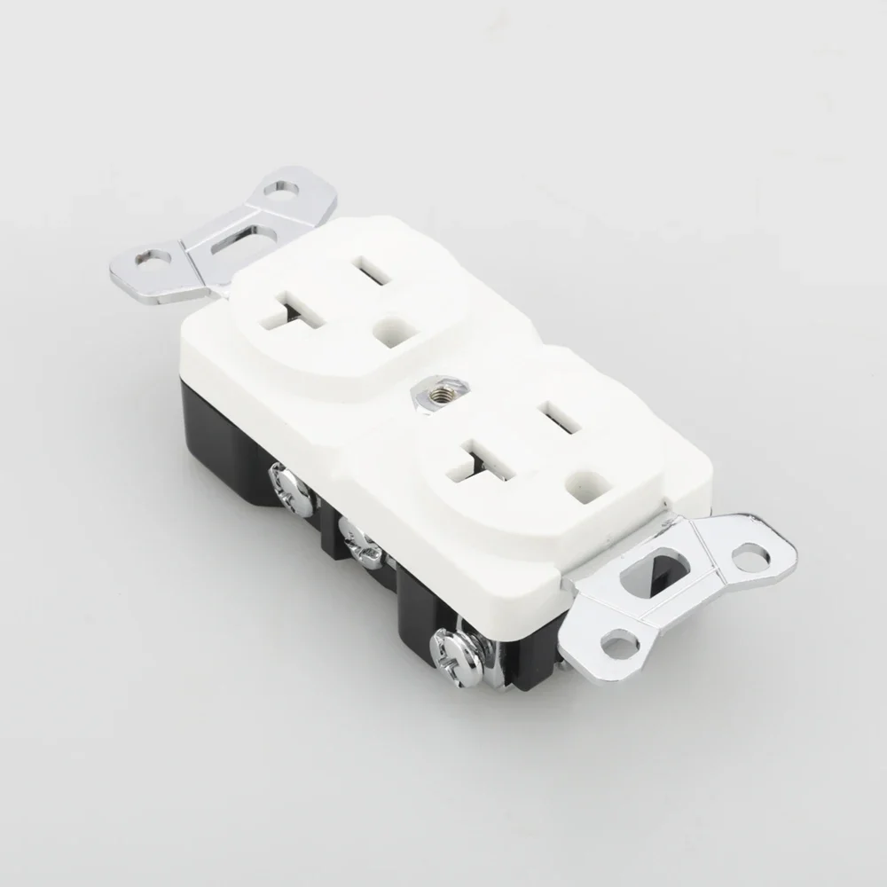 하이 퀄리티 Audiocrast 순수 구리 로듐 도금 소켓, AC US 전원 듀플렉스, 벽 콘센트 소켓, 디스트리뷰터 US 듀플렉스, 1 개