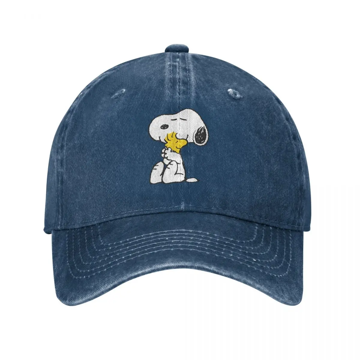 Boné de verão com viseira de sol HFJFUI AJDO - Elepanth Fly Colorido Hip Hop Caps Amendoim Snoopy Chapéu de cowboy Chapéus de pico