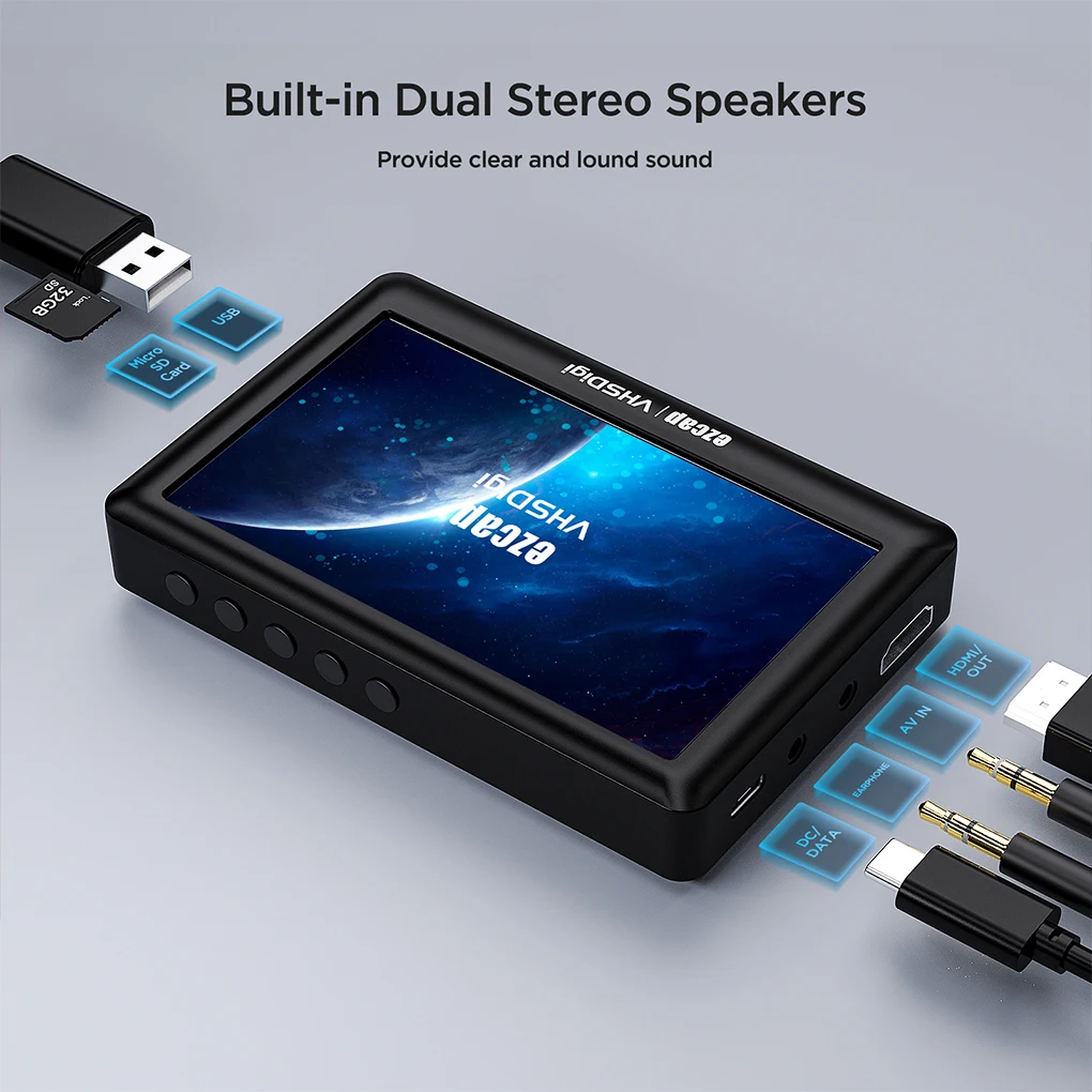 ABS VHS в цифровой преобразователь AV-видеорегистраторы для простого преобразования Vhs-плеер только для лент Vhs