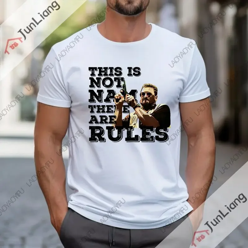 كبير Lebowski المتأنق الجرافيك تي شيرت الرجعية الفكاهة مضحك التلفزيون الرجال قصيرة الأكمام طاقم الرقبة الشارع تي شيرت المرأة رداء علوي غير رسمي