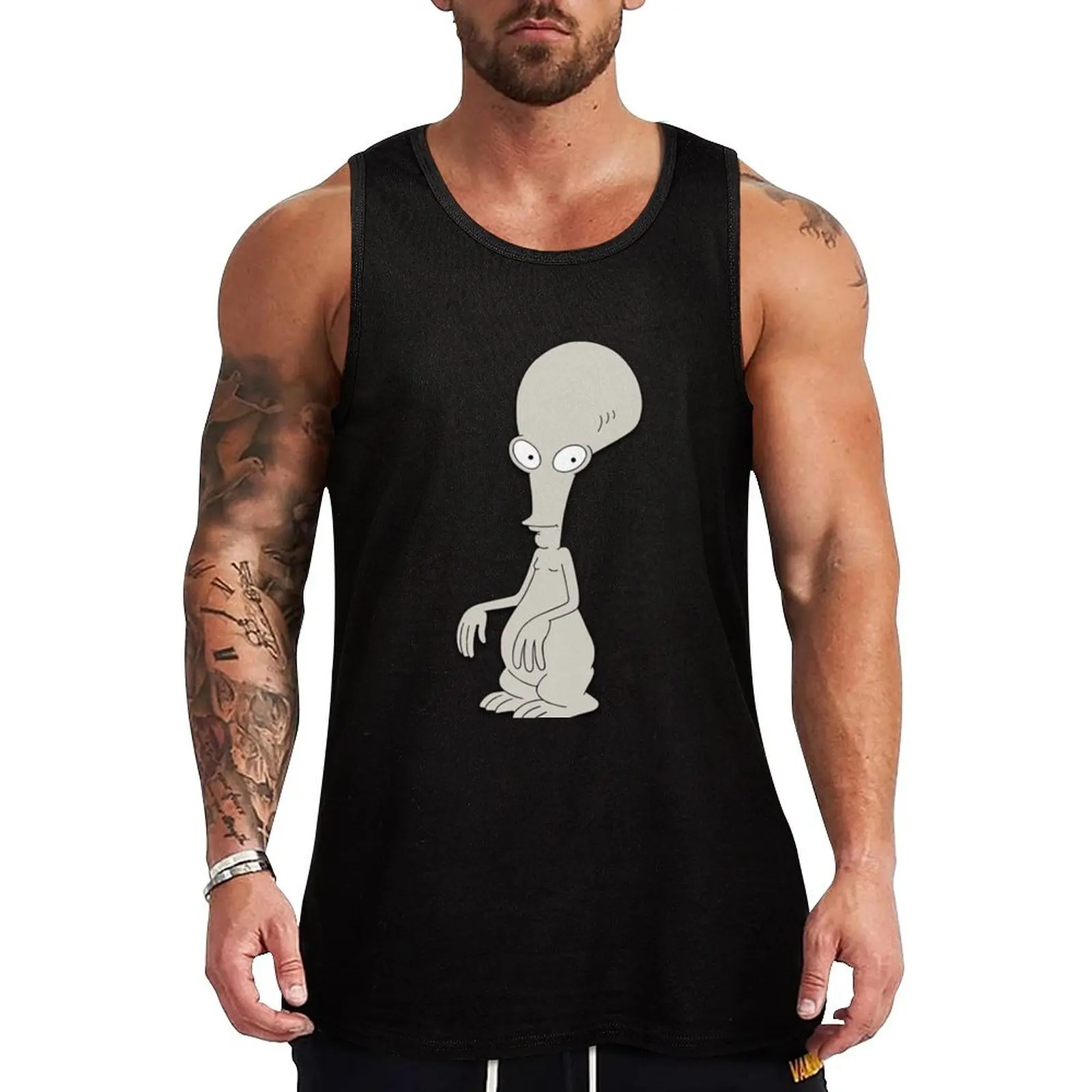 

Roger Tank Top Geometric Print Tank Top Modern Graphic Sleeveless