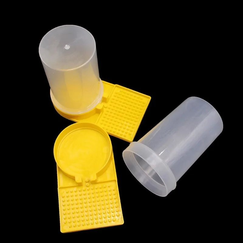 1set Beekeeping Feeder Honey Bee Feeders Feeding Drinker Plastic Tool Drinking Water Waterer Watering  Bees Tools Supplies