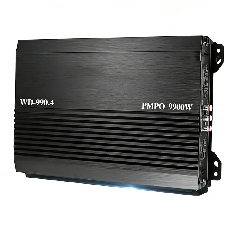 

[NEW A09R!】 Car Stereo Amplifier 4 Channel 12V 9900W Audio Upgrade Amplifier Surround Passive Subwoofer Player